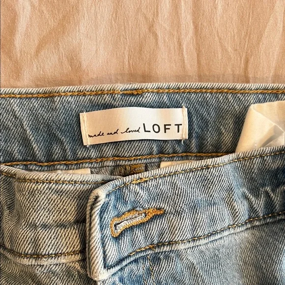 LOFT Light Blue Flare & Wide Leg Jeans - Picture 2 of 4